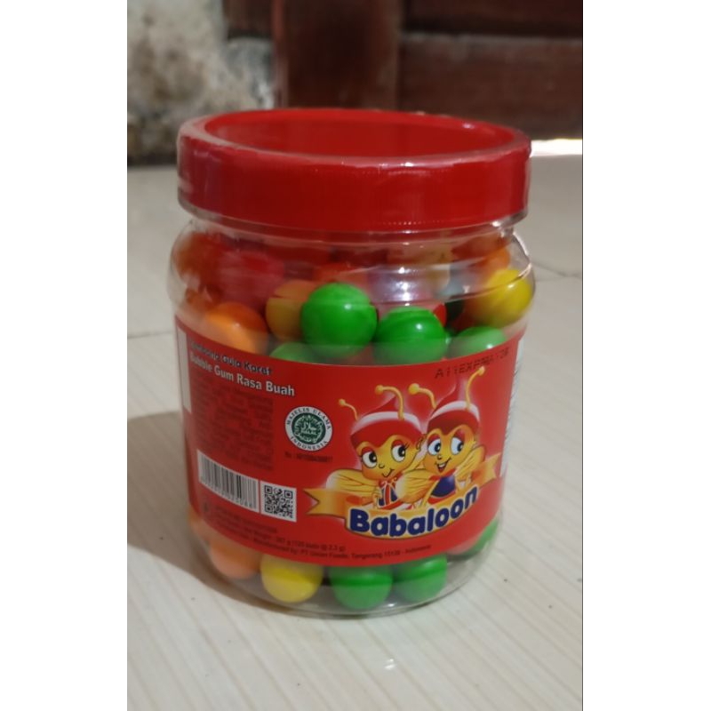 permen babaloon, permen karet jadul, babaloon warna warni