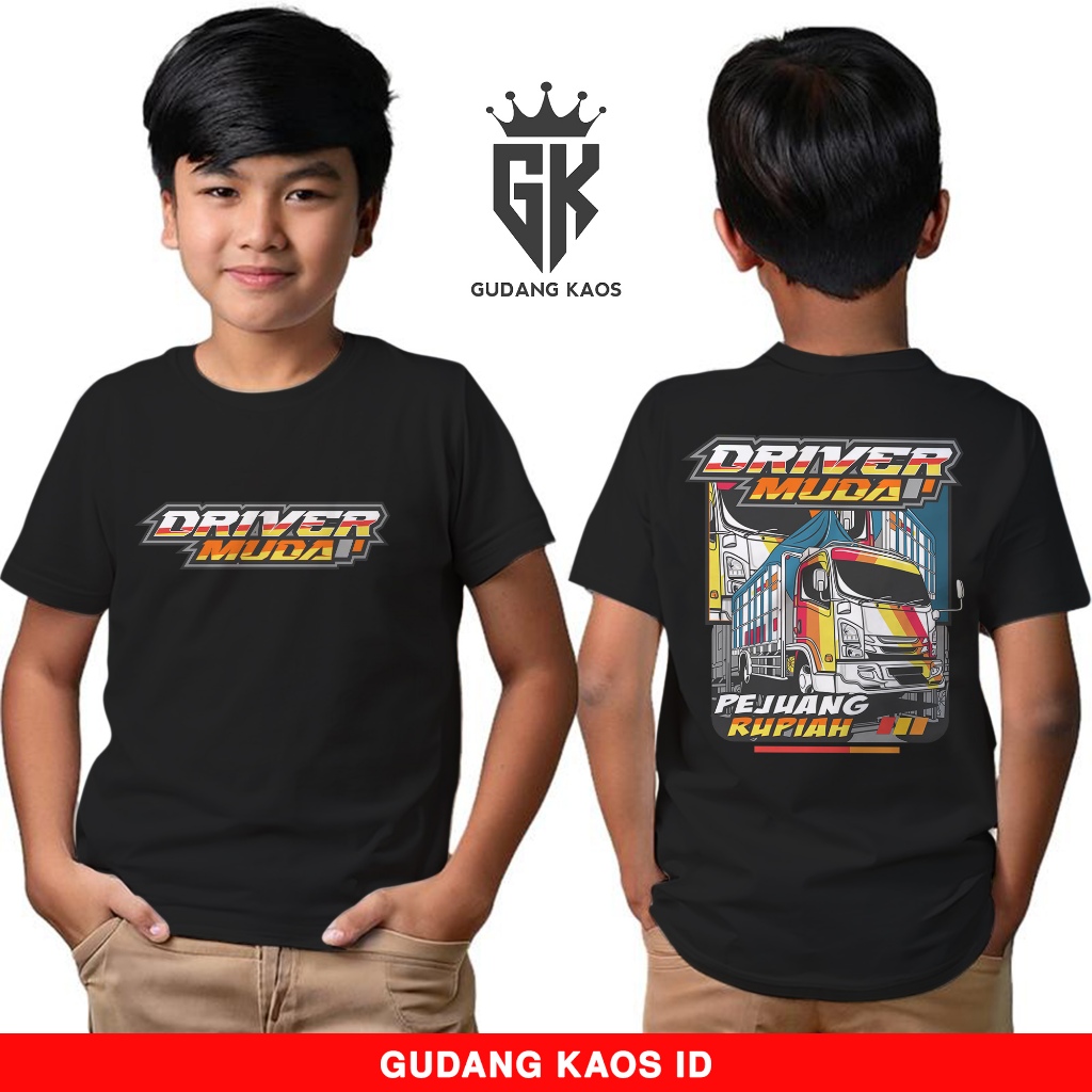 Gudang Kaos Truck Driver Muda Pejuang Rupiah Truckmania Indonesia - Kaos Anak Usia 1 Tahun Sampai 14