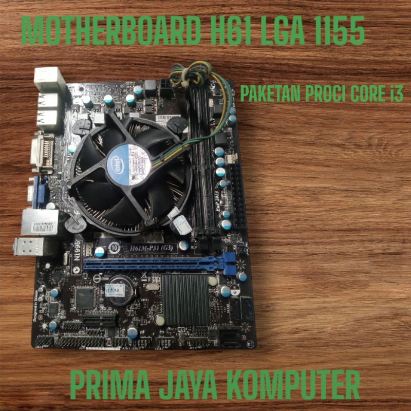 Motherboard H61 LGA 1155 - Paketan Proci Core i3
