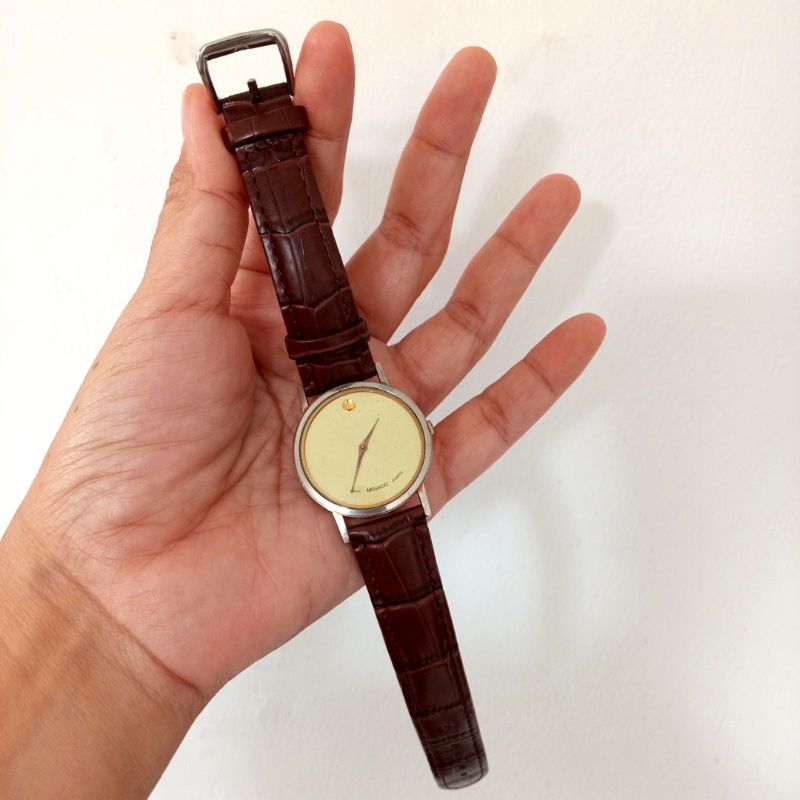 Jam Tangan Slim Movado Second