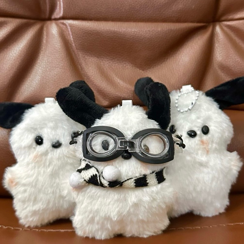 Keychain plushie Pochacco bagcharm boneka plush gantungan kunci samoyed