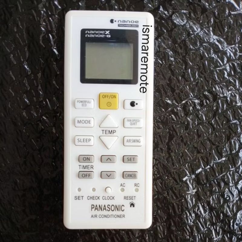 REMOT REMOT AC PANASONIII NANOE X NANOE G CS- PN5WKJ CS- PN 9WKJ