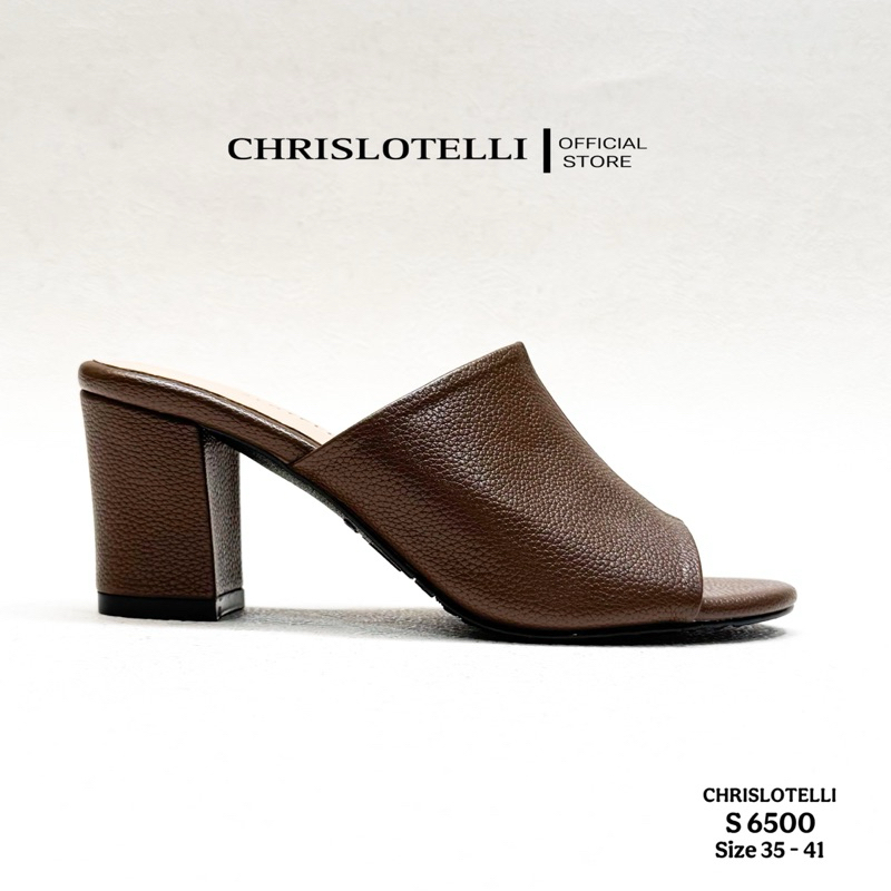 Chrislotelli S 6500 Sandal Heels 7 cm Selop Wanita Pesta