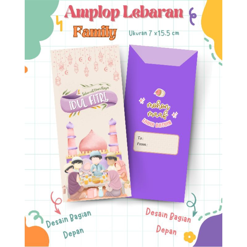 

AMPLOP LEBARAN JUMBO | Amplop lebaran lucu (isi 12 pcs)