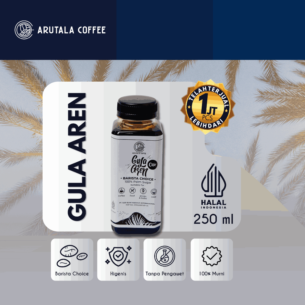 

ARUTALA Gula Aren Cair 250 ML Legit Barista Choice