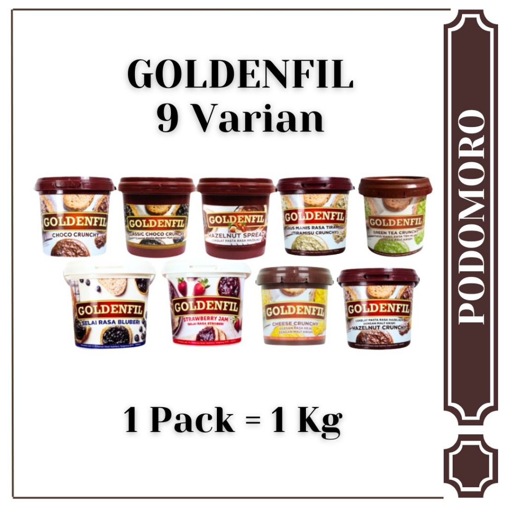 

GOLDENFIL Selai Coklat Kemasan 1KG All Varian