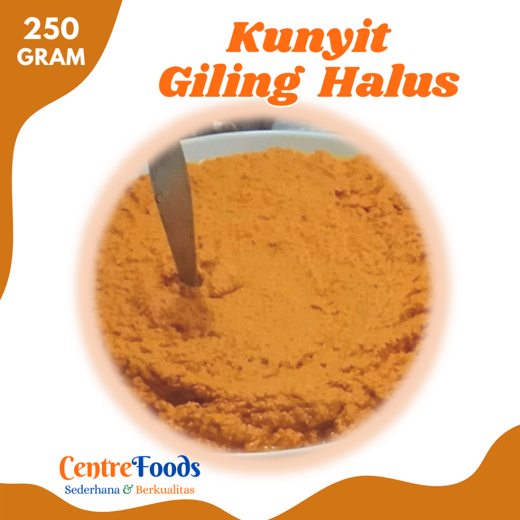 

KUNYIT Giling Halus - Bumbu Basah Kunyit Gilling Halus Fresh | 250gr [ Harga Per BKS ]