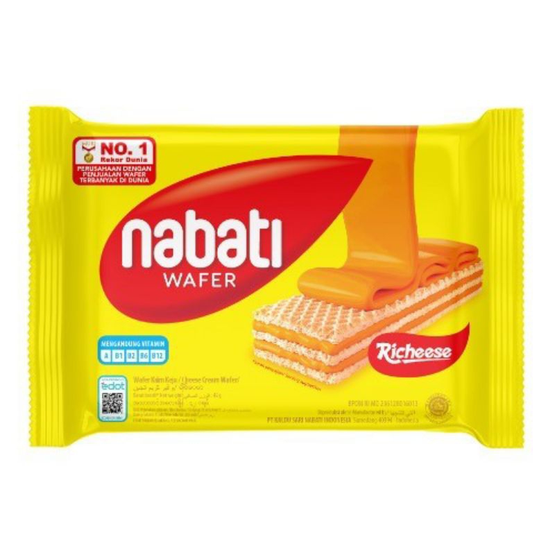 

Nabati Wafer 2000 Rasa Keju, Harga Untuk 10 Pcs.