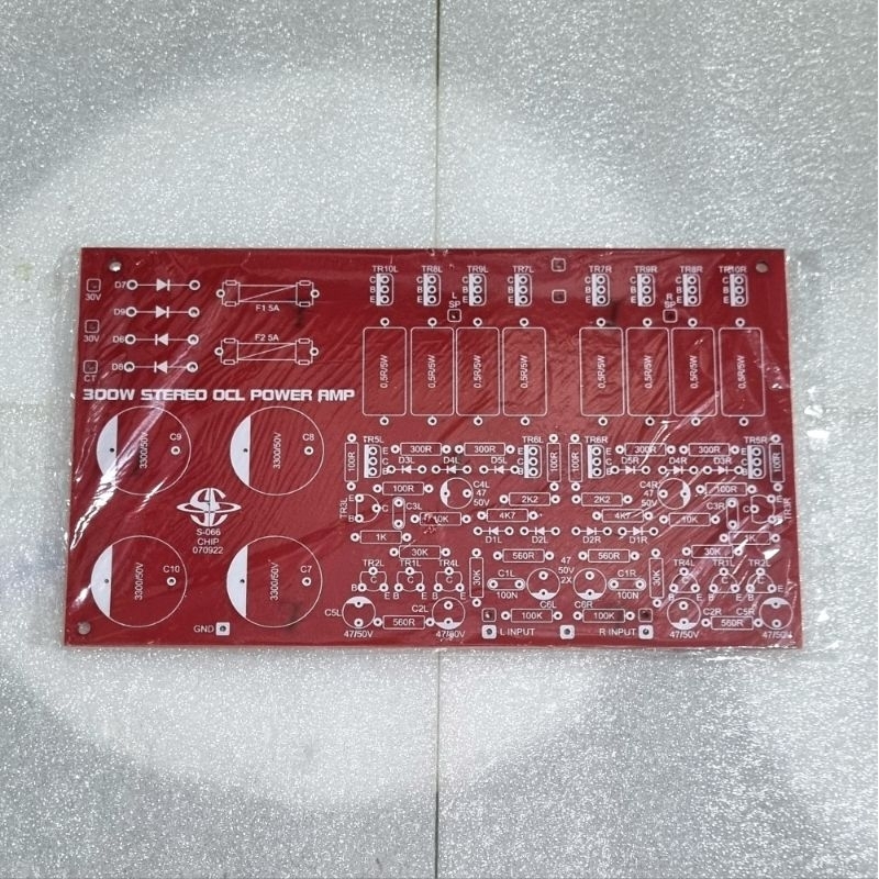 PCB 300W Stereo OCL Power Amplifier Saturn S-66