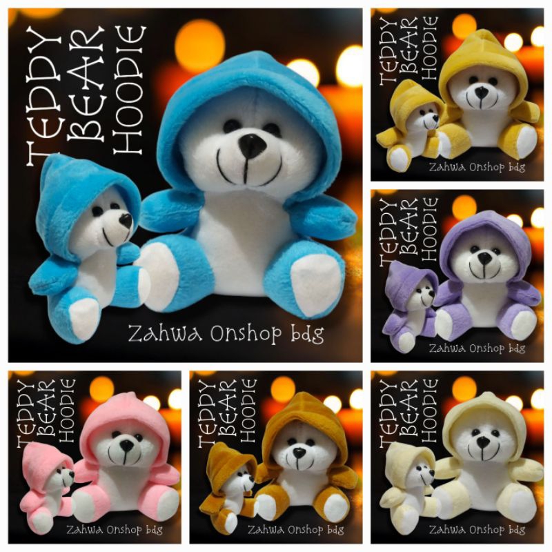 BONEKA TEDDY BEAR HOODIE / BERUANG HOODIE