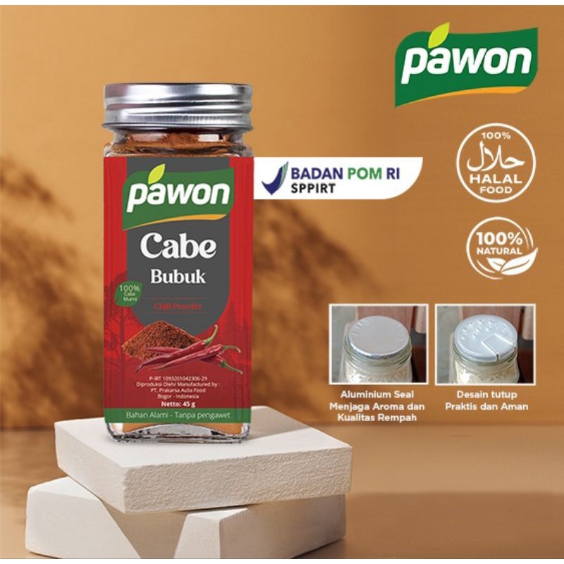 

Cabe Bubuk Murni Bumbu Masak 45g - Pawon