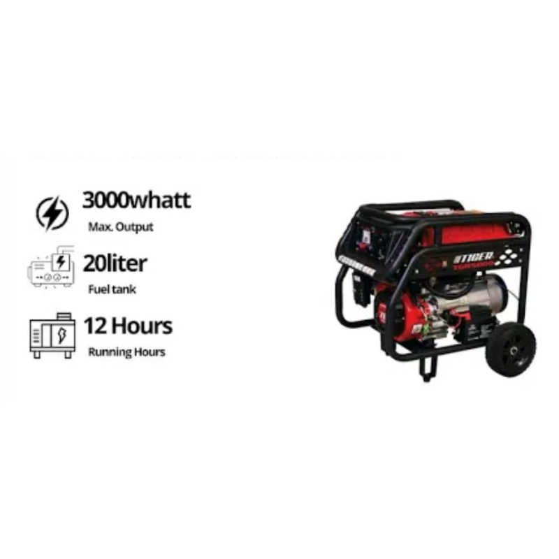 GENSET STARTER 3000 watt TIGER TG 5000 GENERATOR