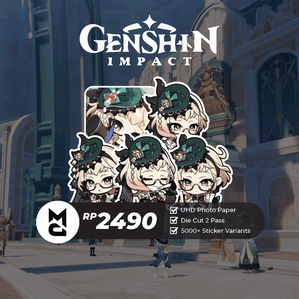 

Sticker Genshin Impact Emilie Stiker Anime Aesthetic Anime Hp Laptop Helm