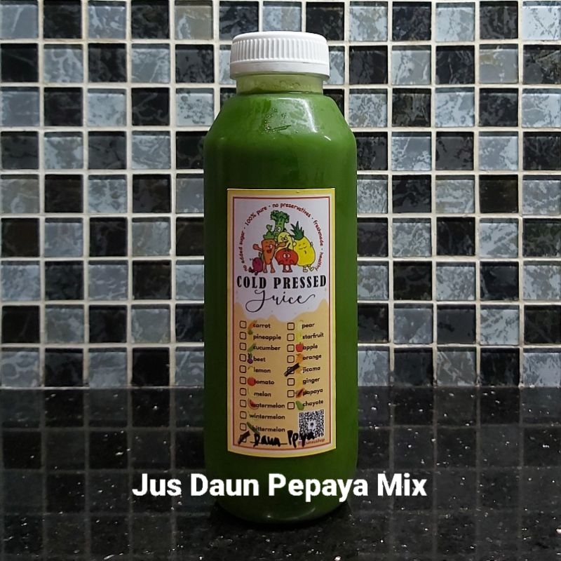 

Jus Daun Pepaya Mix pure COLD PRESSED