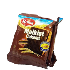 

[1 RENCENG ISI 10] ROMA CRACKERS MALKIST COKELAT SACHET 18GRAM