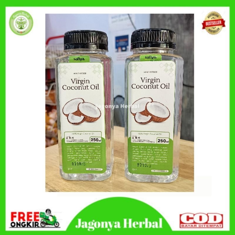 

EXTRA VIRGIN COCONUT OIL (VCO) 250ML SAFIYA - MINYAK KELAPA MURNI KAYA MANFAAT