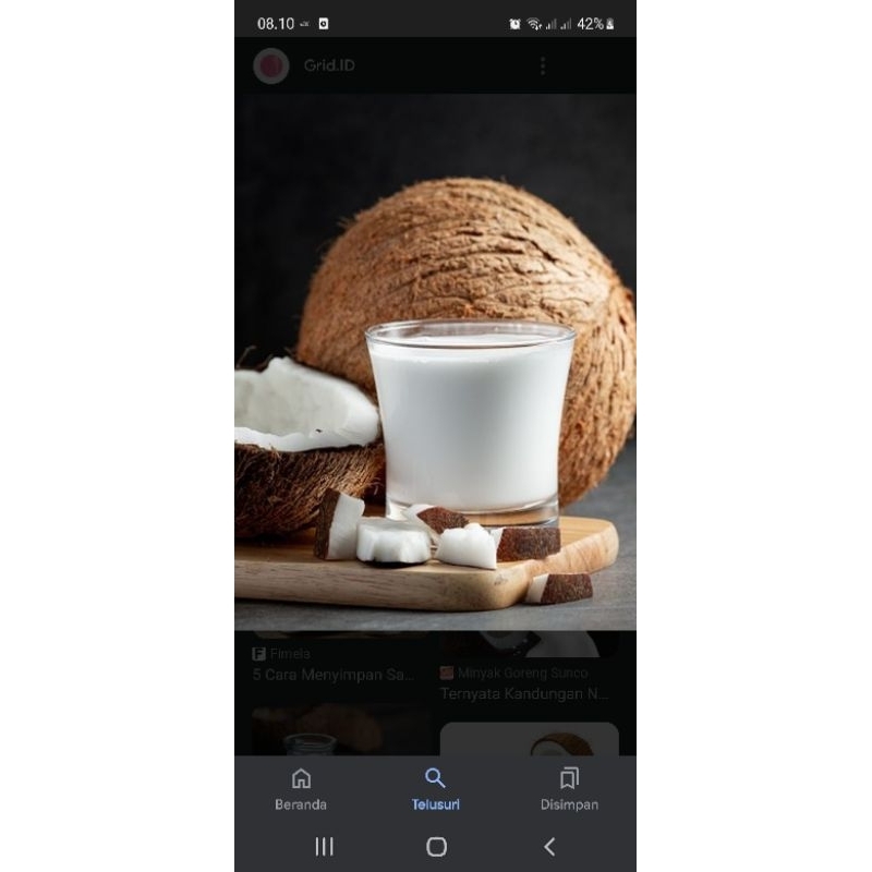 

SANTAN KENTAL MURNI Tanpa Air 1/2 Kg