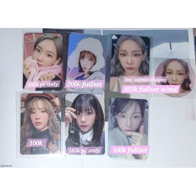 pc photocard official snsd girls generation taeyeon smcu palace birthday 2023 2024 keyring emblem sm