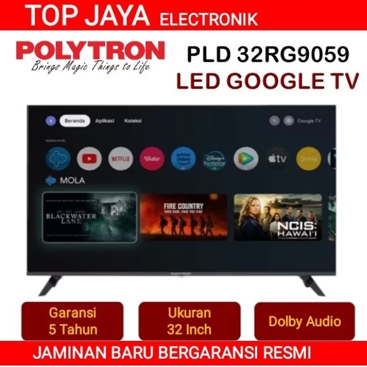 GOOGLE TV 32 INCH POLYTRON/GOOGLE TV POLYTRON 32 INCH NEW SERIES