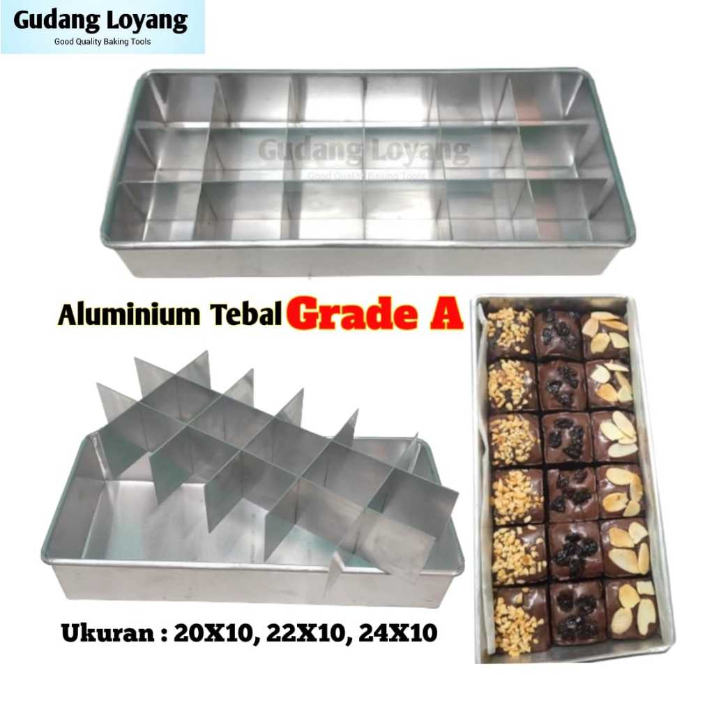 Loyang Brownies Brownis Sekat Loyang Bolu Panggang