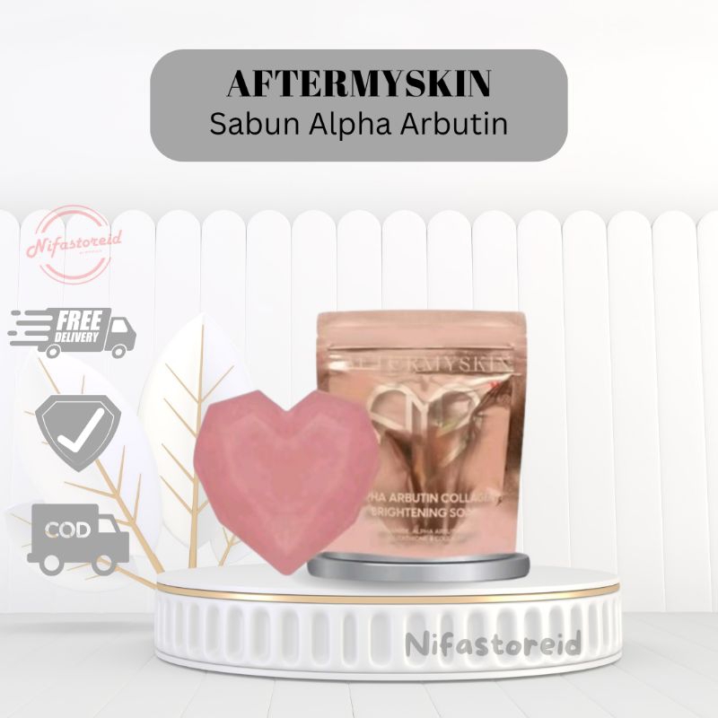 [READY SIAP KIRIM] AFTERSKIN Alpha Arbutin Brightening Soap by Afterskin | Sabun Love Afterskin | AF