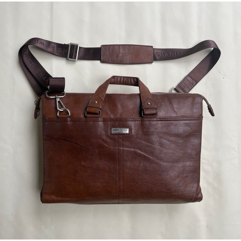 OMAR SHARIF PARIS Briefcase / Tas Kerja Leather