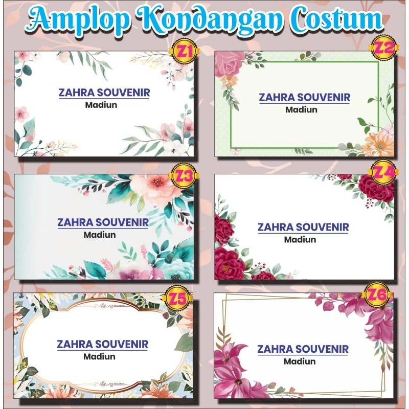 

Amplop Nikahan / Amplop Kondangan Custom Nama isi 50 pcs