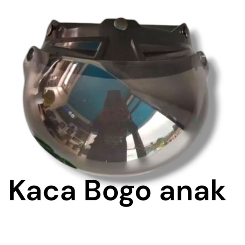 Kaca bogo anak || Kaca helm bogo anak Batok kecil || Kaca Bogo Cembung anak Bukan Flat/datar ||  COD