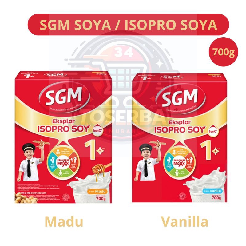 

SGM Eksoplor ISOPRO SOYA 1+ SUSU Pertumbuhan Madu Vanilla 700gram