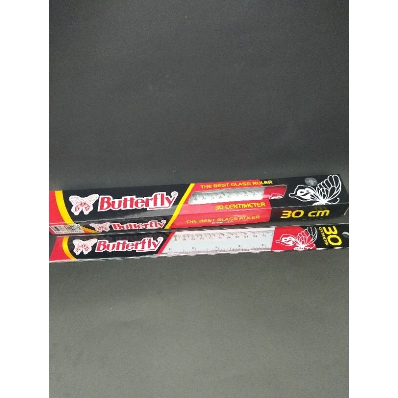 

PENGGARIS BUTTERFLY 30CM/RULER/PENGGARIS MIKA