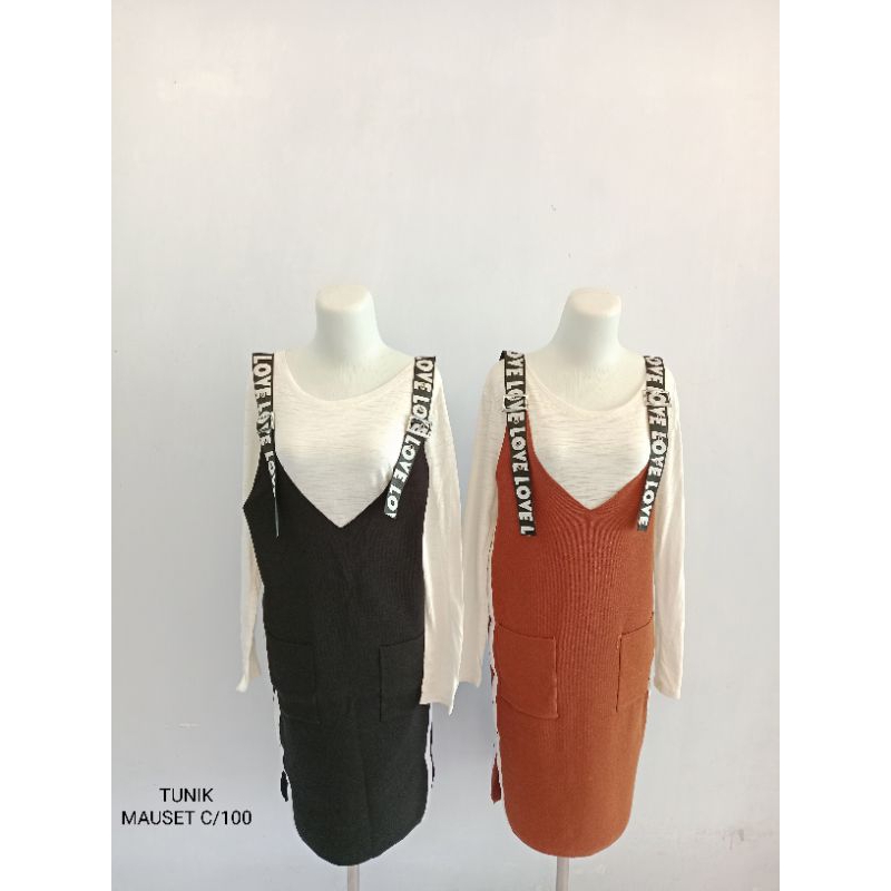 Tunik Wanita Kekinian/tunik kaos/tunik rajut/tunik premium/import/tunik 2pcs/tunik mauset c/100
