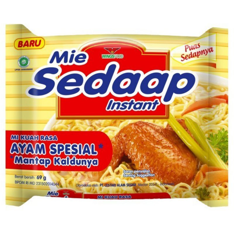 

Paket 5 Pcs - Mie Sedap Rasa Ayam Special
