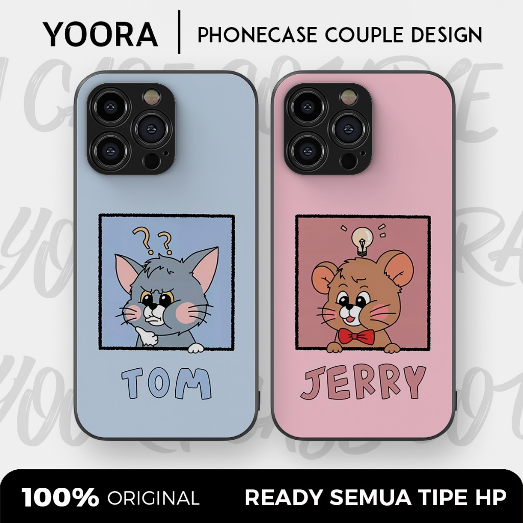 [TJ06] Custom Case Couple Tom and Jerry Premium Bisa Untuk Semua Tipe Hp