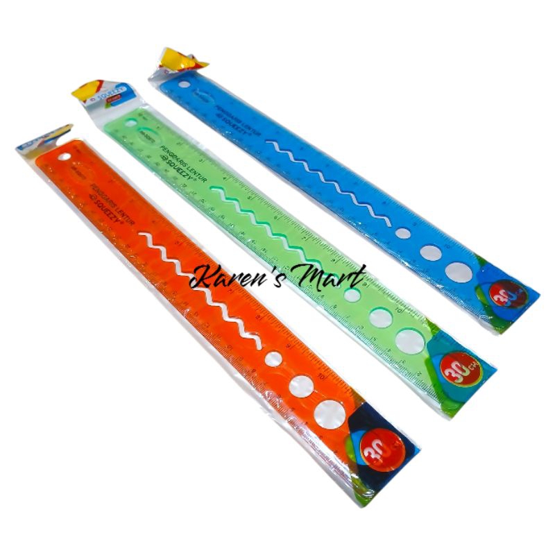 

Penggaris Squeezy Lentur 30cm || Penggaris Sekolah
