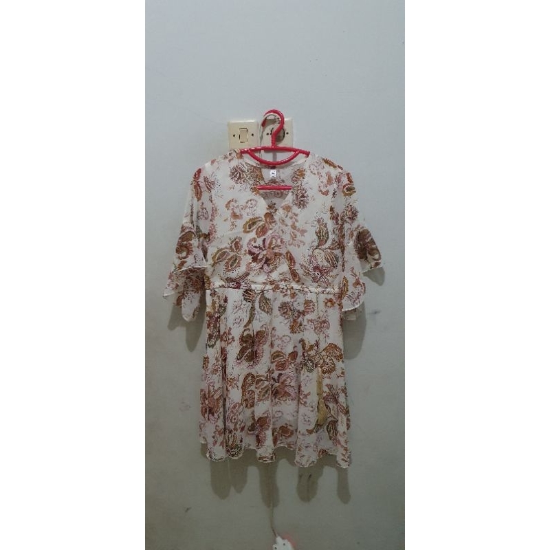 Dress sifon panjang dan pendek (preloved)