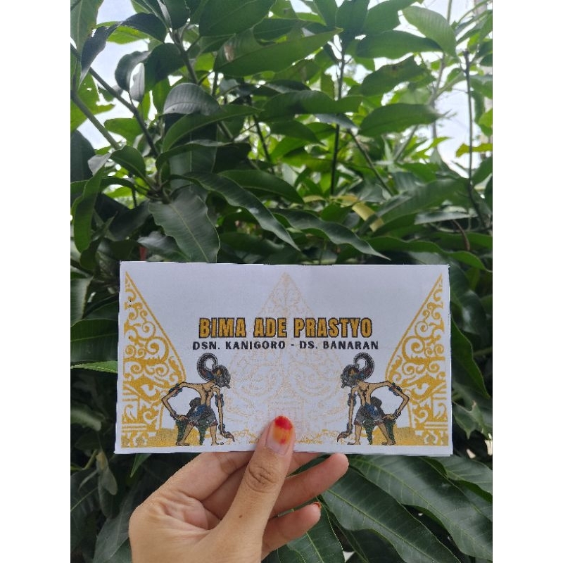 

AMPLOP KONDANGAN - CUSTOM NAMA Ukuran Uang Pas