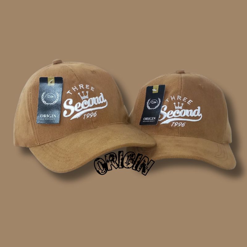 Topi Distro Pria / Fashion Pria Wanita / Topi Baseball 3SECOND BAHAN RAFEL DENIM/topi 3 second BASEB