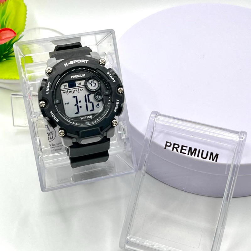 Jam Tangan Anak  Cowok/Cewek Lasika/Premium Ksport Tipe Wf-156 Strap Karet  Display Digital Dijamin 
