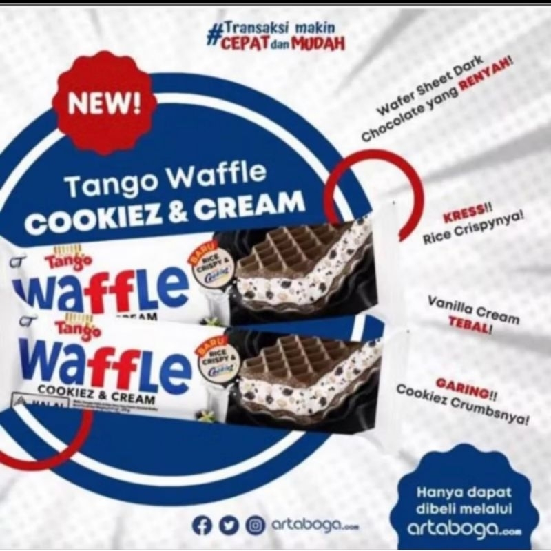 

TANGO WAFFLE CHOCO HAZELNUT 1 BOX isi 12pcs