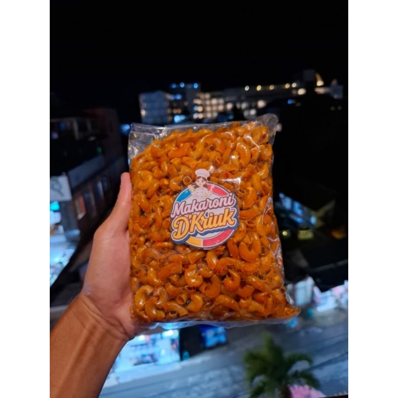 

250 Gram Makaroni Cikruh Daun Jeruk Gurih Pedas Manis Kriuk Bikin Nagih