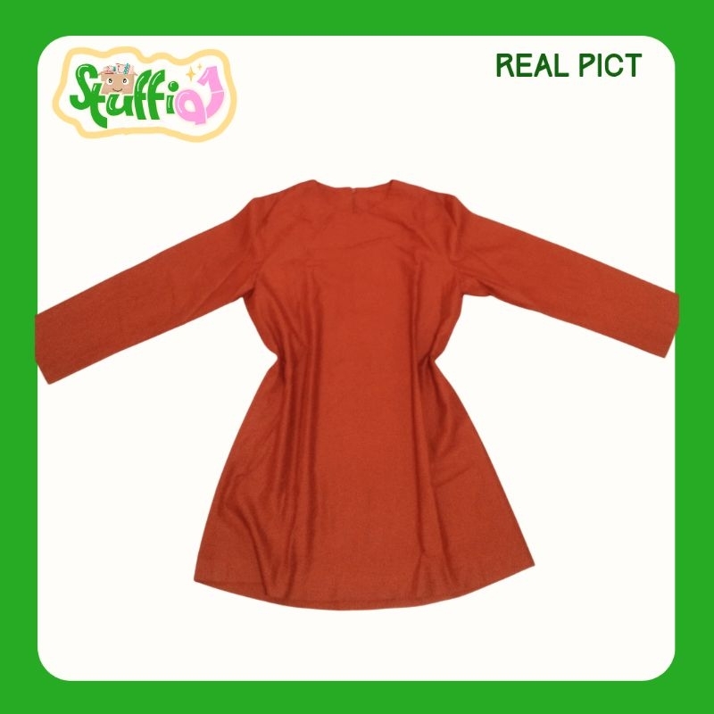 [Preloved] Baju Merah Bata Polos