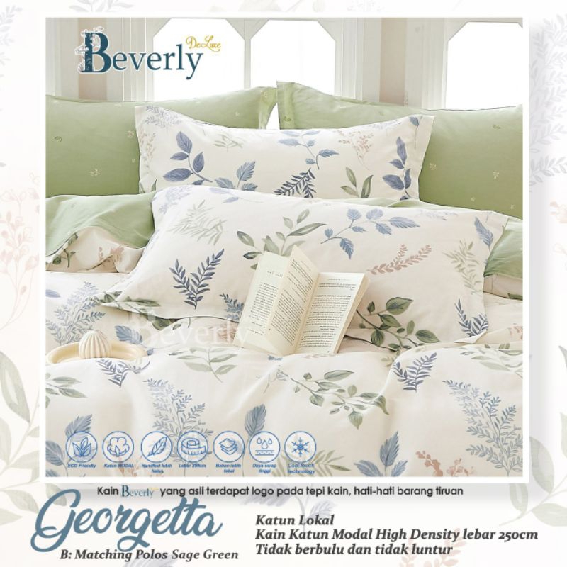 SPREI TEMPAHAN Beverly Georgetta bahan katun lokal