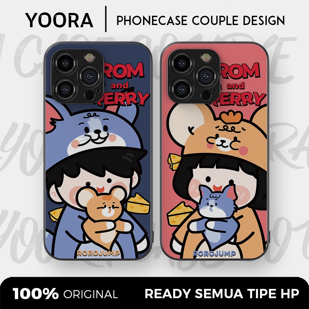 [TJ42] Custom Case Couple Tom and Jerry Premium Bisa Untuk Semua Tipe Hp