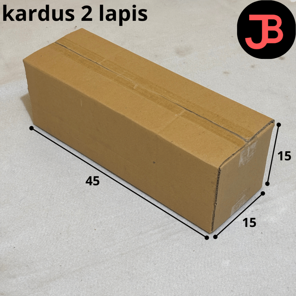 

Kardus packing box ukuran 45x15x15 tebal 2 lapis