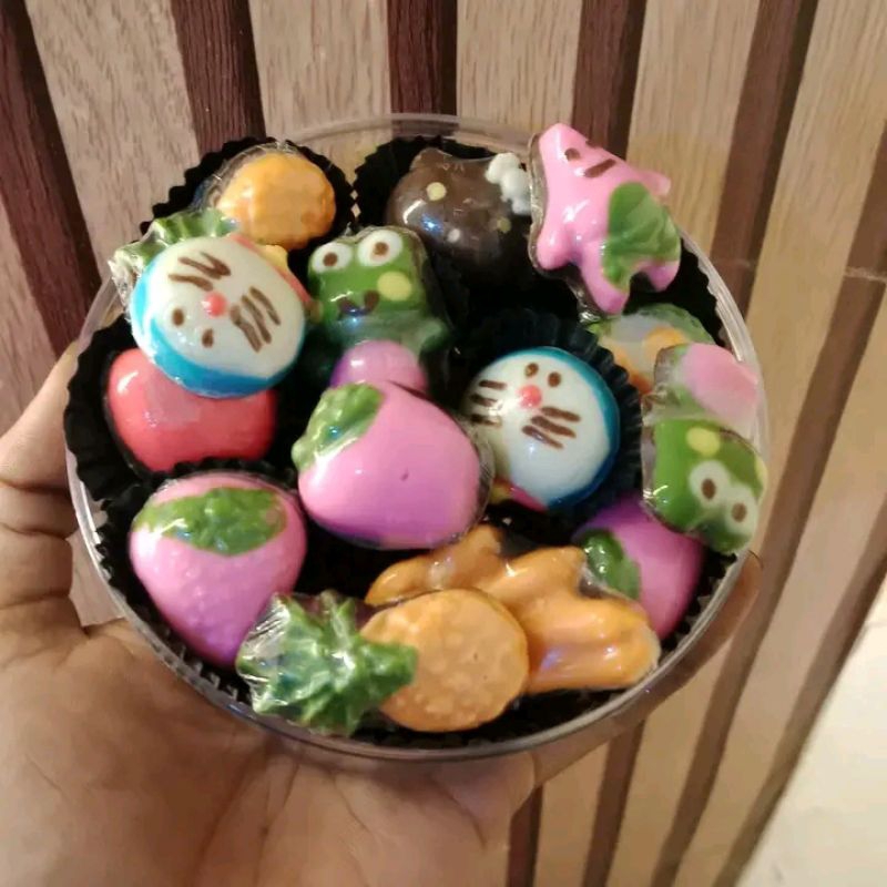 

coklat karakter premium enak dan lucu