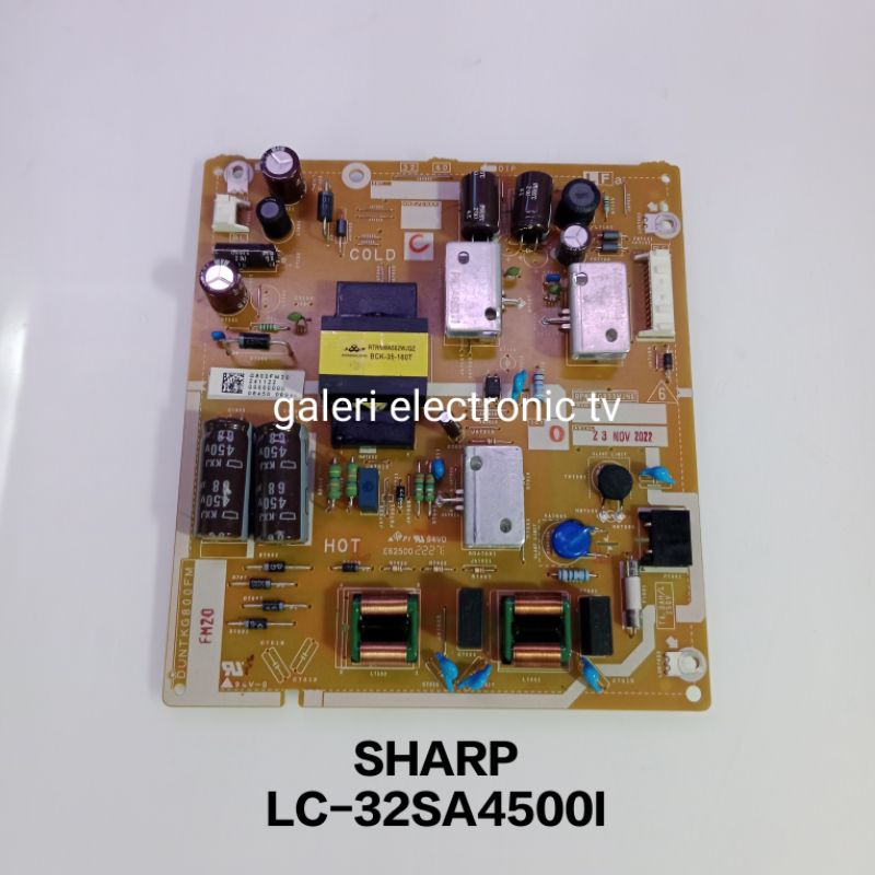 PSU SHARP LC-32SA4500I - MESIN TV REGULATOR POWER SUPPLY SHARP LC-32SA4500I