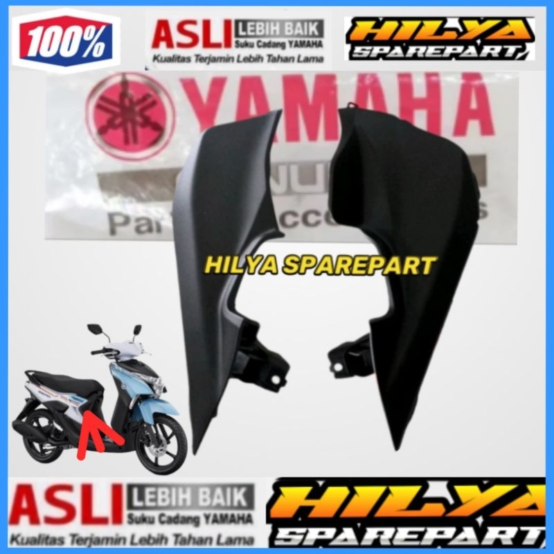 LID,SIDE COVER SAMBUNGAN BODY TENGAH MIO GEAR 125 KANAN KIRI ORIGINAL YAMAHA B3W-F1726-00 B3W-F1716-