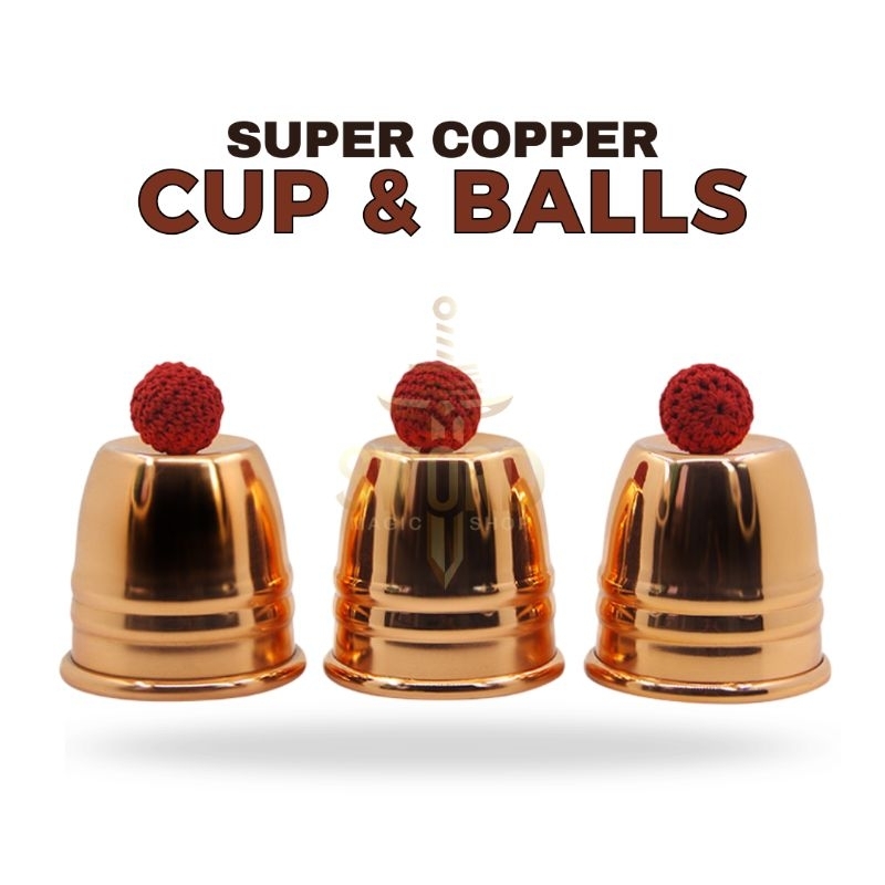 Alat Sulap Super Copper Cup And Balls - Cup & Balls Copper - Professional Cup And Balls - Sulap Bola