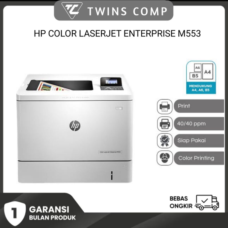 Printer HP Color LaserJet Enterprise M553 Laser Printer - Garansi