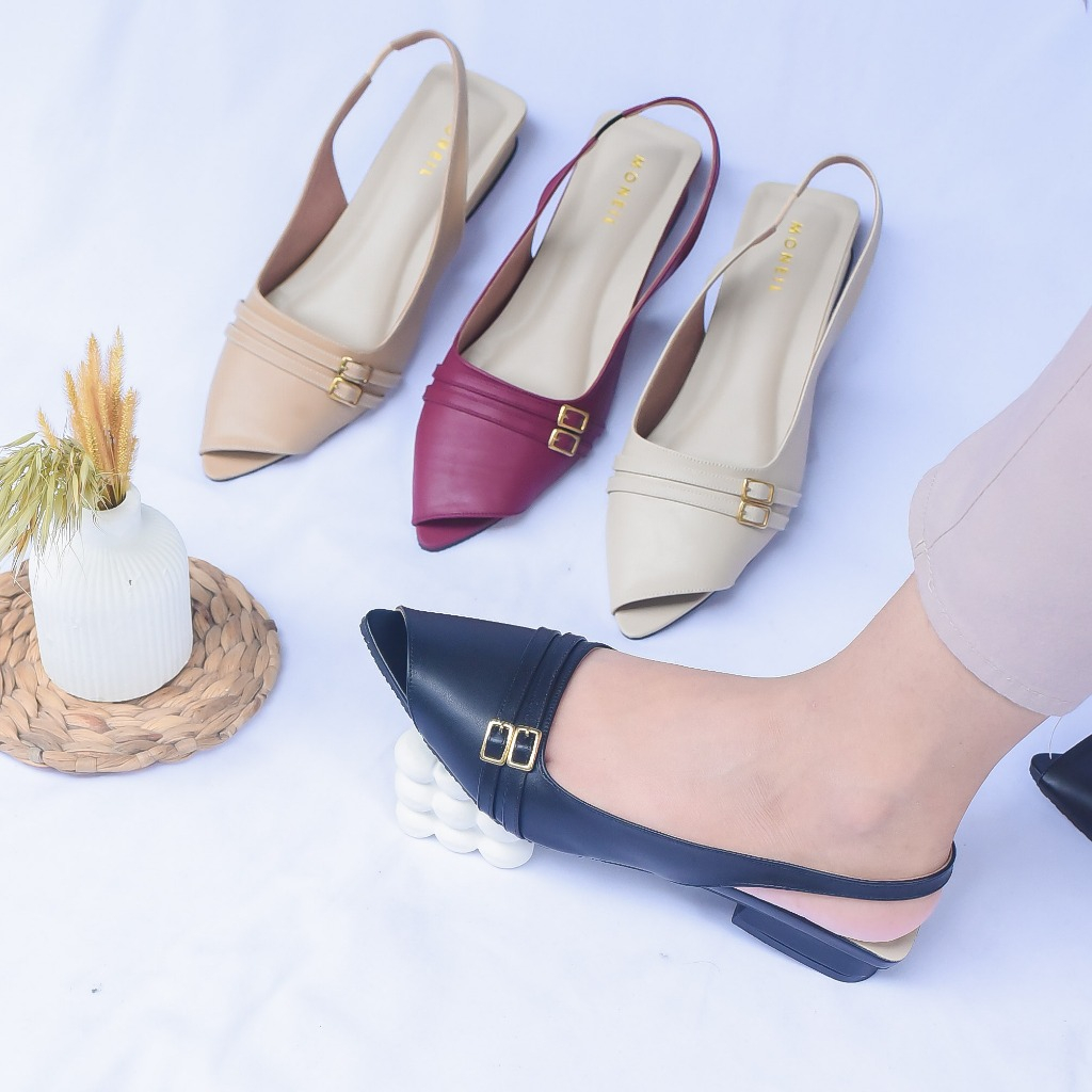 MONEIL Dora Mules - Sandal mules hak 2cm